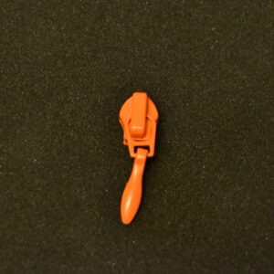 glider til lynlåse 4 mm. i pastel orange