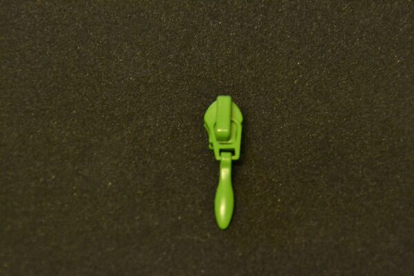 glider til lynlåse 4 mm. i grøn.
