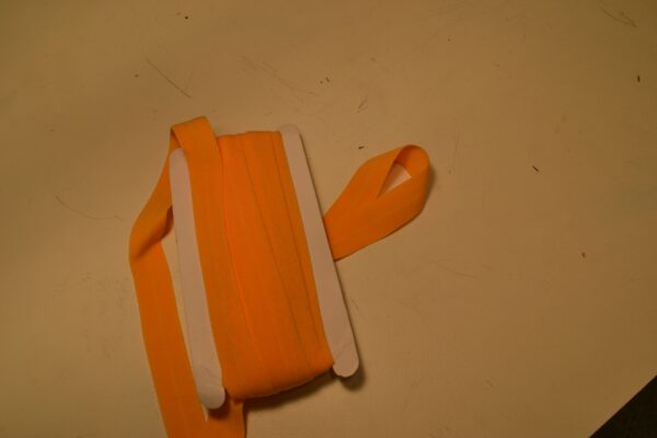 folde elastik 20 mm. mat, orange