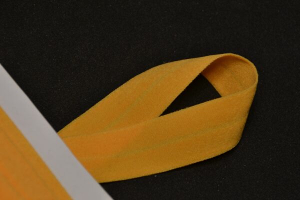 folde elastik 20 mm. mat, gul
