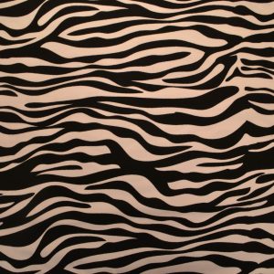 jersey digitalprint, zebra striber i sort/hvid