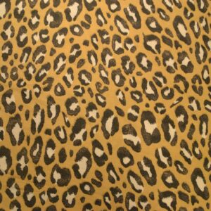 viscose jersey, leopard print, brun/karry