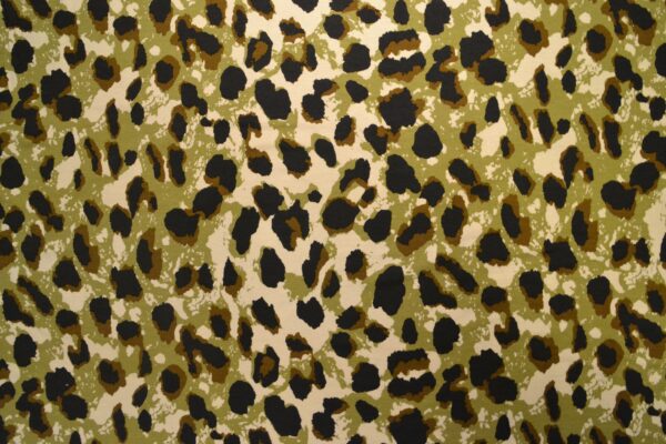 viscose jersey, leopard print, brun/grøn