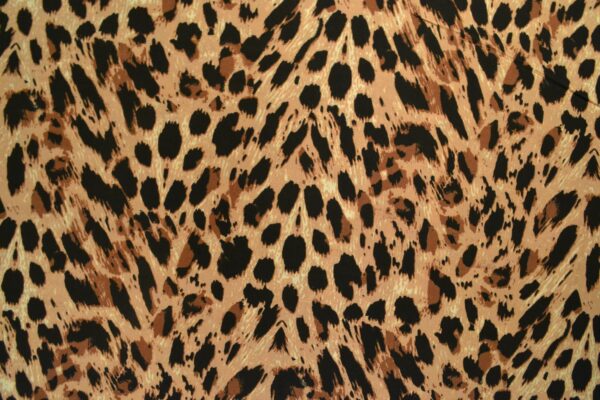 vævet viscose, leopardprint