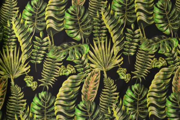 jersey digitalprint, grønne palmeblade