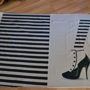 Panel i sort/hvid sko i lola ramona stil