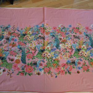 Panel med flot blomster mønster i lyserøde nuancer