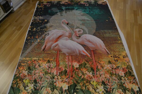 Panel med flamingoer