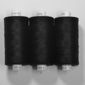 Sytråd polyester, sort